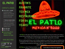 Tablet Screenshot of elpatioaustin.com